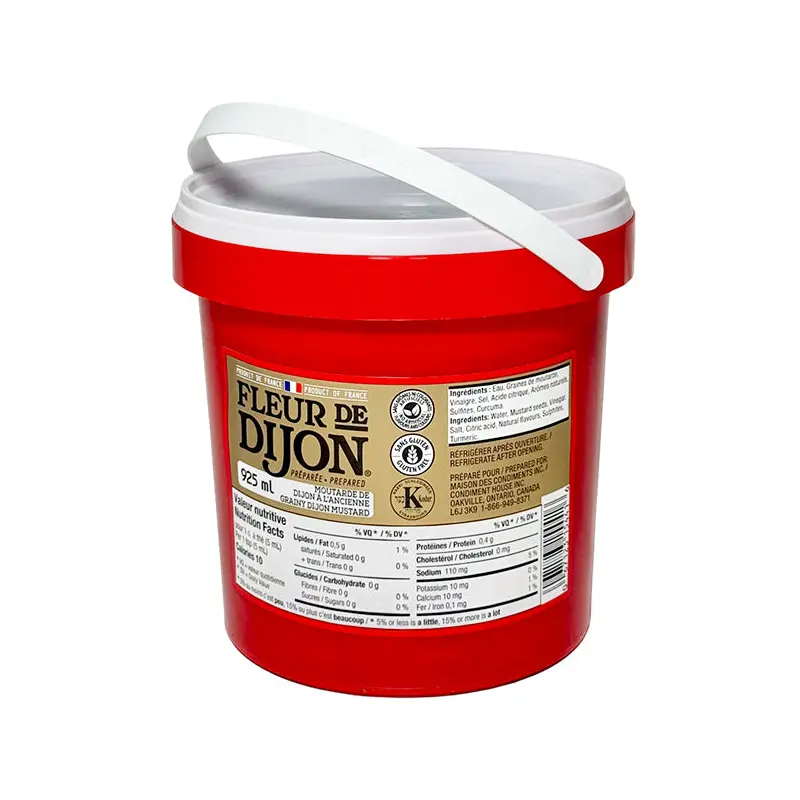 FLEUR DE DIJON - MUSTARD GRAINY PAIL 925ML