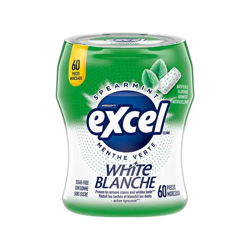 EXCEL - WHITE SPEARMINT BOTTLES 4x6x60EA