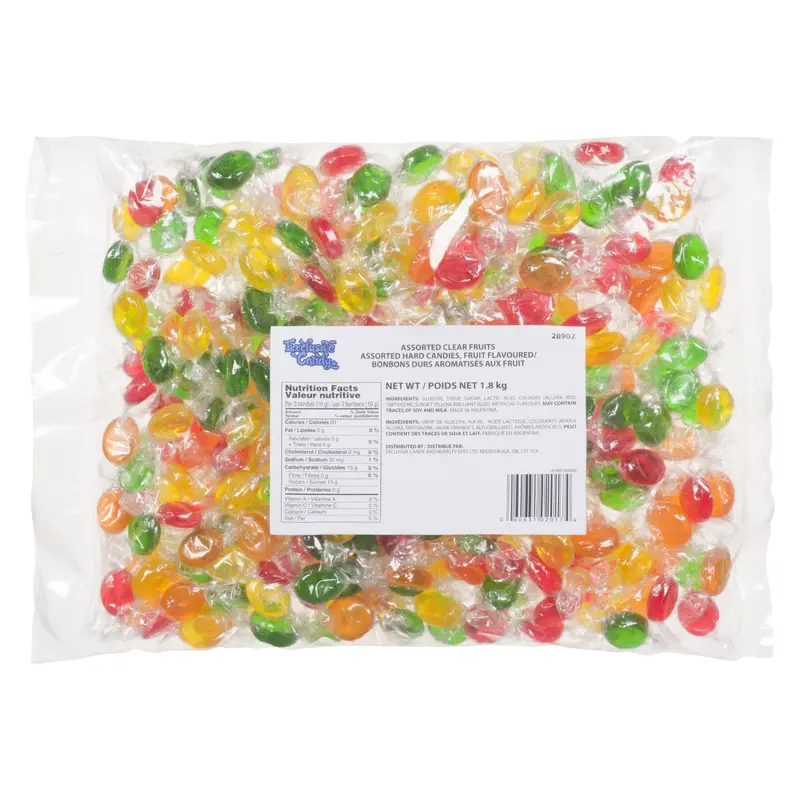 EXCLUSIVE - ASSORTED CLEAR FRUIT DROPS 1.8KG