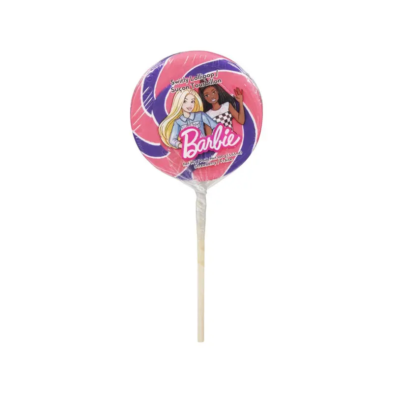 EXCLUSIVE - BARBIE SWIRLY LOLLIPOPS 100GR