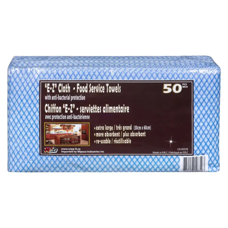 EZ - CLOTH PACK BULK BLUE 50EA