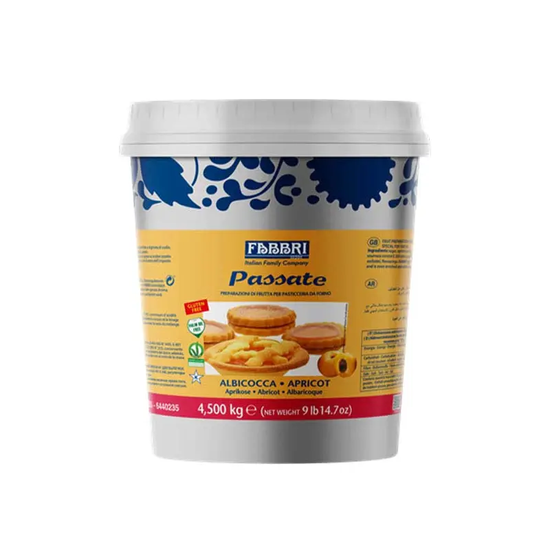 FABBRI 1905 - APRICOT PASSATE FOR JAM TARTS 3x4.5 KG