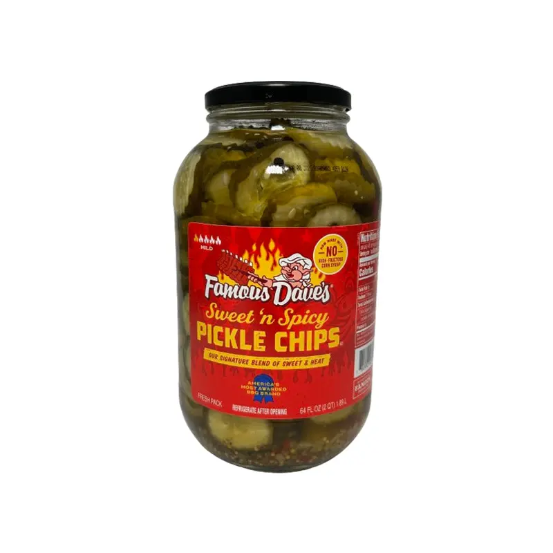 FAMOUS DAVES - SWEET N SPICY PICKLES CHIPS 1.89L