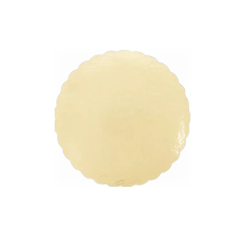 ENJAY - GOLD SCALLOPED CAKE BOARD 8in 100EA