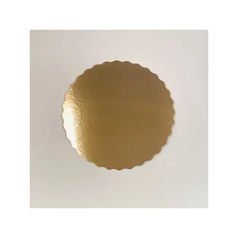 ENJAY - LIGHT GOLD SCALLOPED CAKE BOARD 10in 100EA