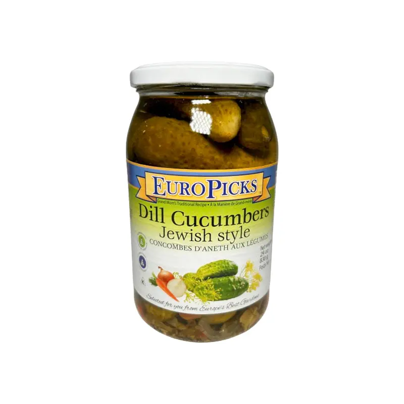 EUROPICKS - JEWISH STYLE DILL PICKLES 830 GR