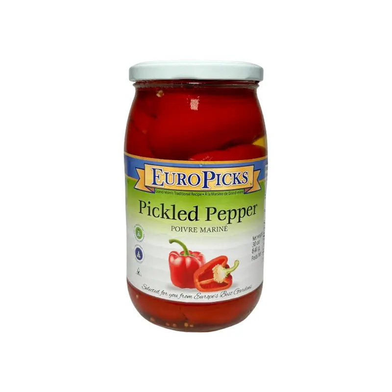 EUROPICKS - PICKLED RED PEPPER 840 GR
