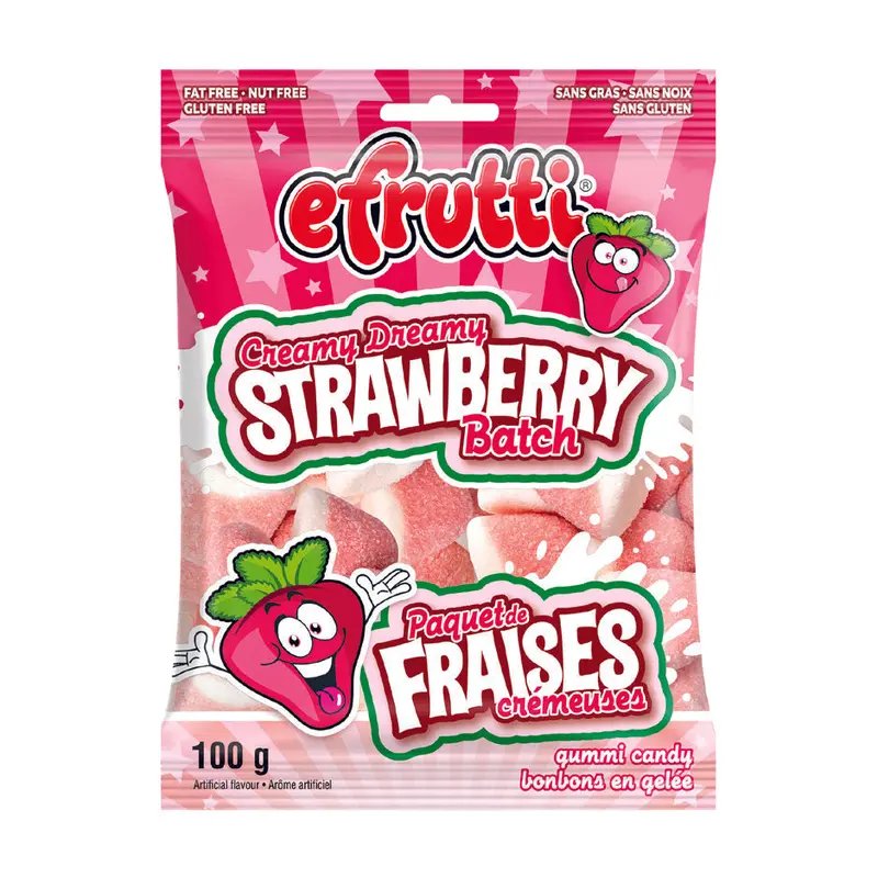 EFRUITTI - CREAMY STRAWBERRY GUMMY 100GR