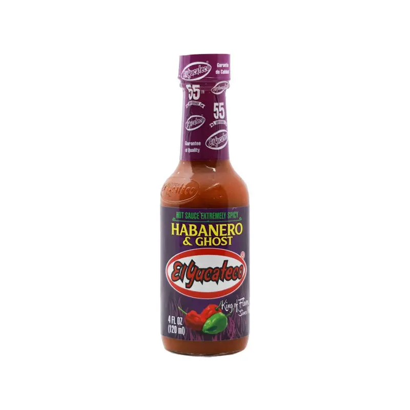 EL YUCATECO - HABANERO & GHOST/ HOT SAUCE EXTREMELY SPICY 120ML
