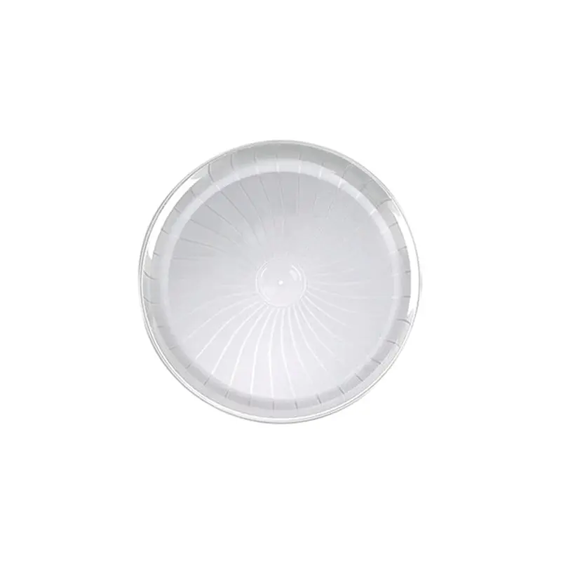 ELITE - 16IN CLEAR ROUND POLYSTYRENE TRAY EA