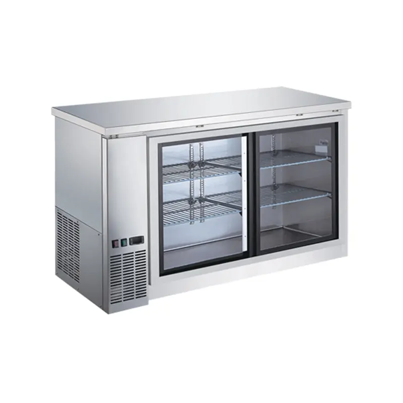 EFI - BACK BAR COOLER GLASS SLIDING S/STEEL 60"