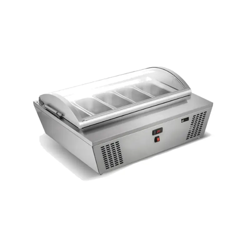 EFI - GELATO FREEZER TABLE TOP 5PAN CURVED DISPLAY 5PANS