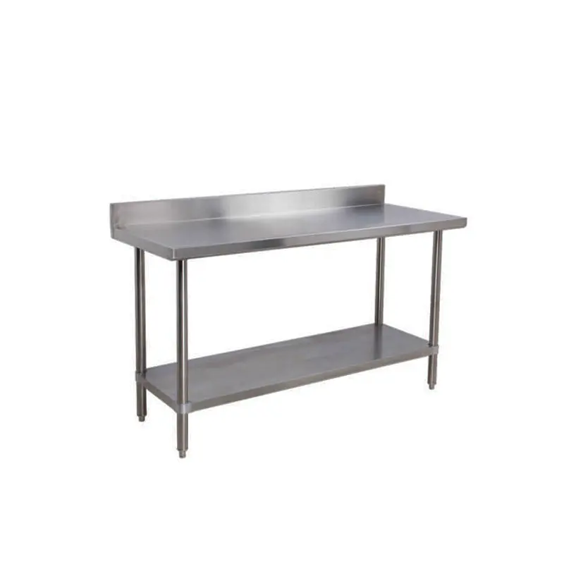 EFI - STAINLESS STEEL POLYBOARD WORKTABLE WITH 6IN BACKSPLASH 30 INx60 IN
