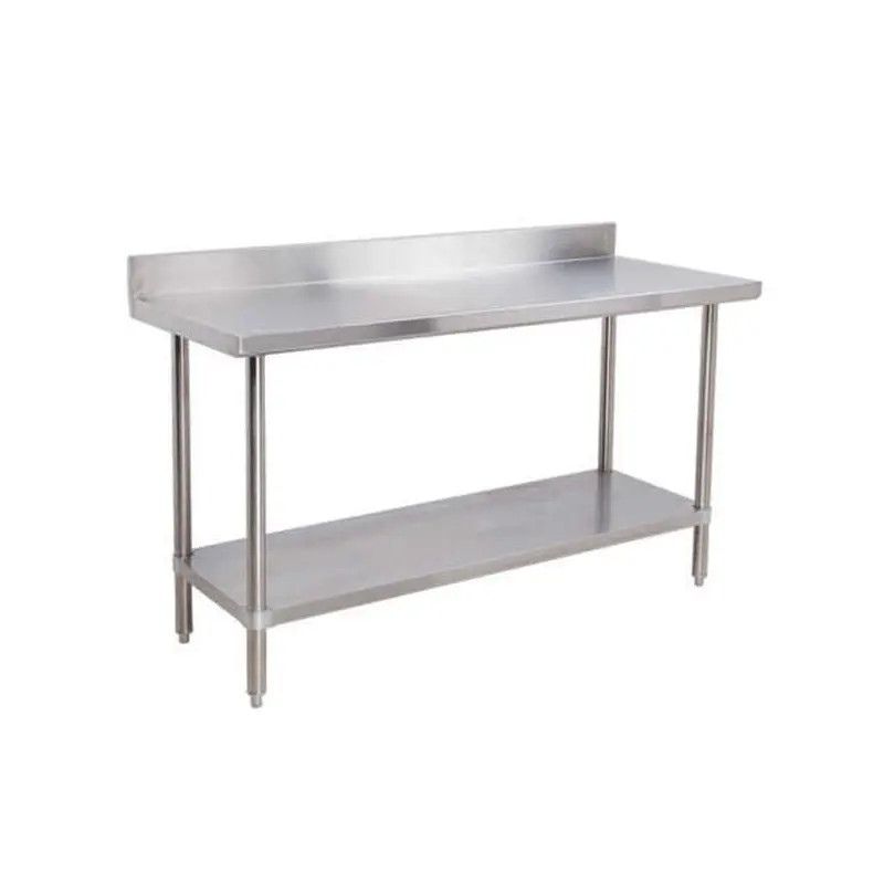 EFI - WORK TABLE WITH BACKSPLASH STAINLESS STEEL 30*84 EA