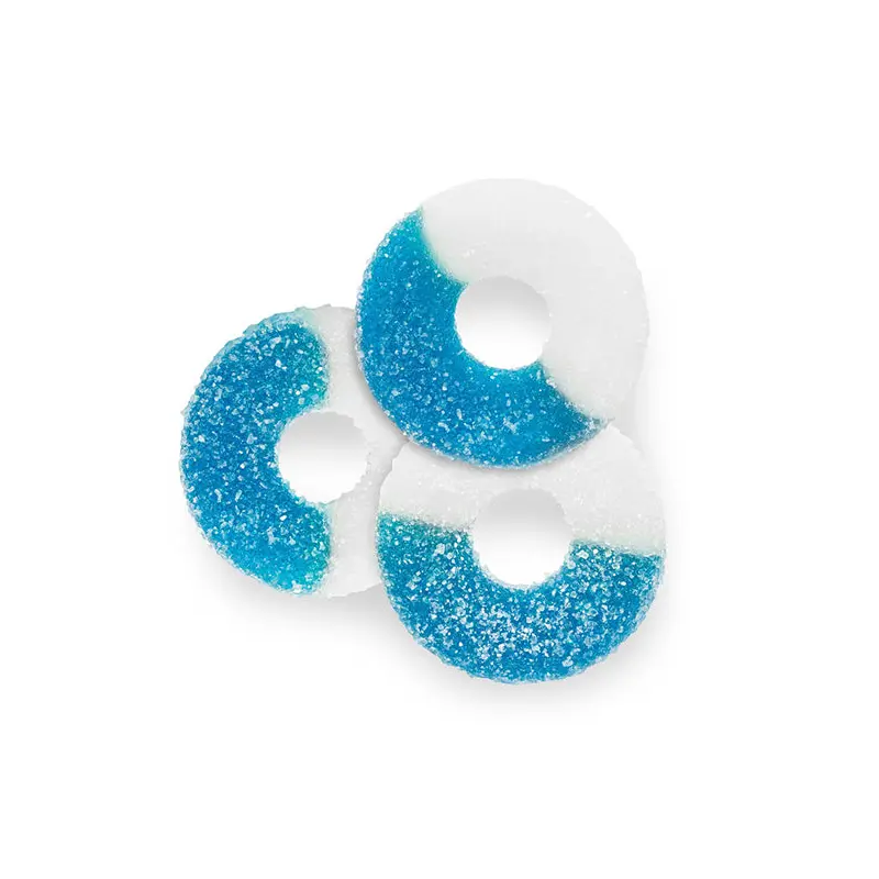 ALBANESE - BLUE RASPBERRY RINGS 2.5KG