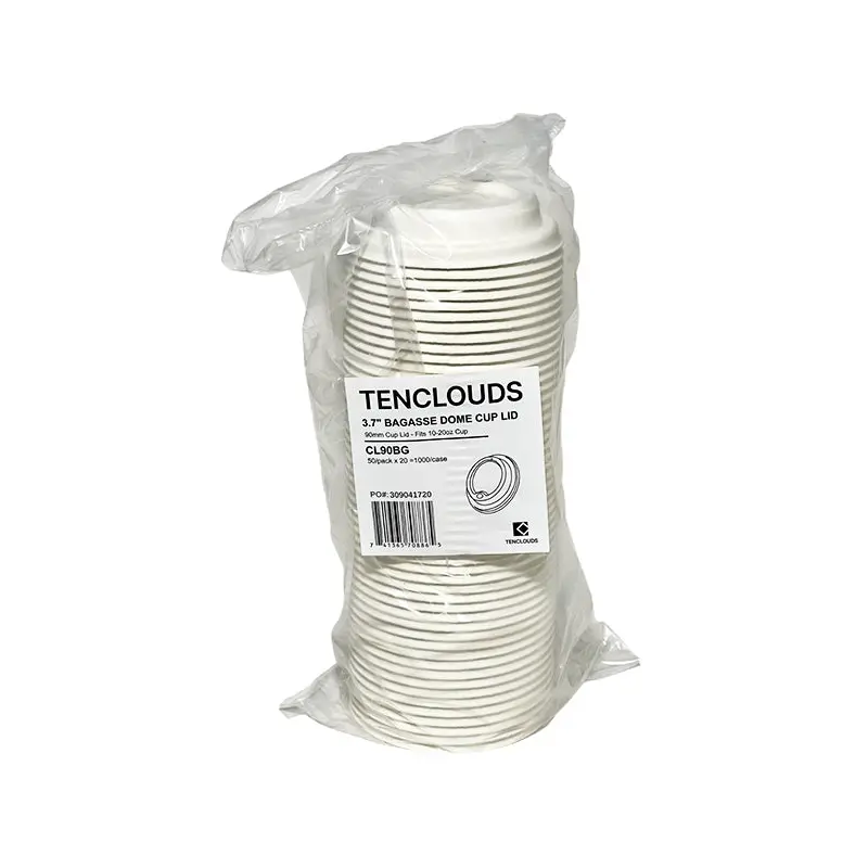 E2E FOODPACK - BAGASSE DOME LID 50 PC