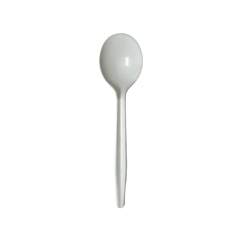 E2E FOOD PACK - NESTED PP70 SOUP SPOON SHARK WHITE 20x50 UN