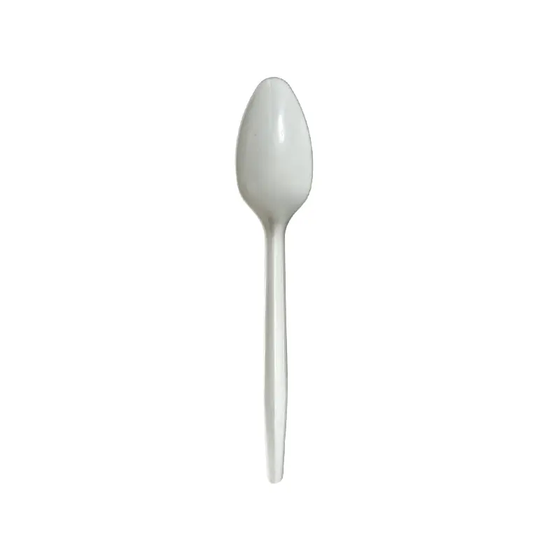 E2E FOOD PACK - NESTED PP70 TEA SPOON SHARK WHITE 50UN
