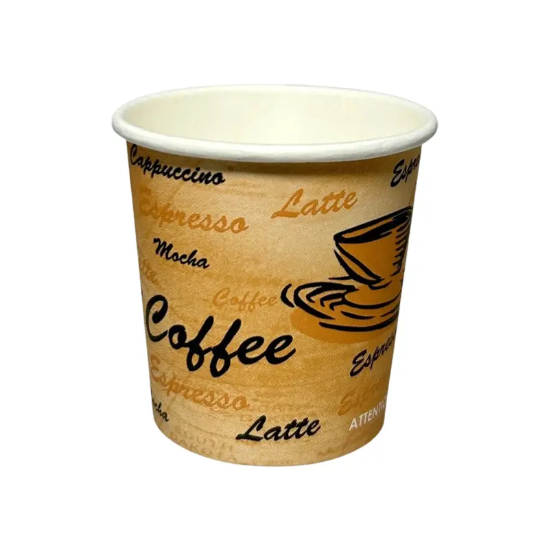 E2E - HOT CUP PRINTED 4OZ 20x50 EA