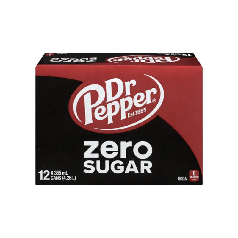DR PEPPER - ZERO SUGAR 12x355ML