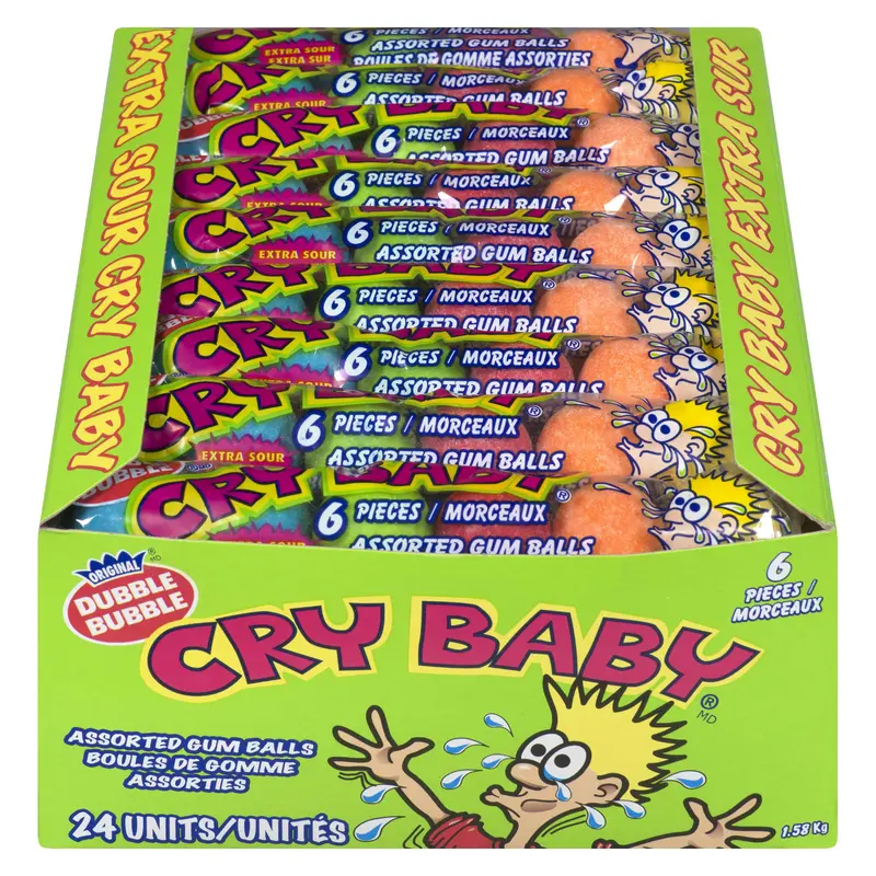 DUBBLE BUBBLE - CRY BABY JUMBO GUMBALLS 24x6EA