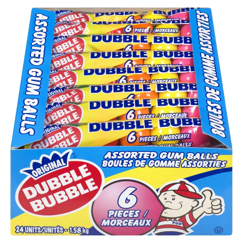 DUBBLE BUBBLE - JUMBO GUMBALLS 24x6EA