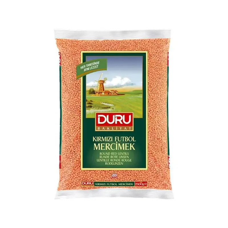 DURU - ROUND RED LENTILS 2KG