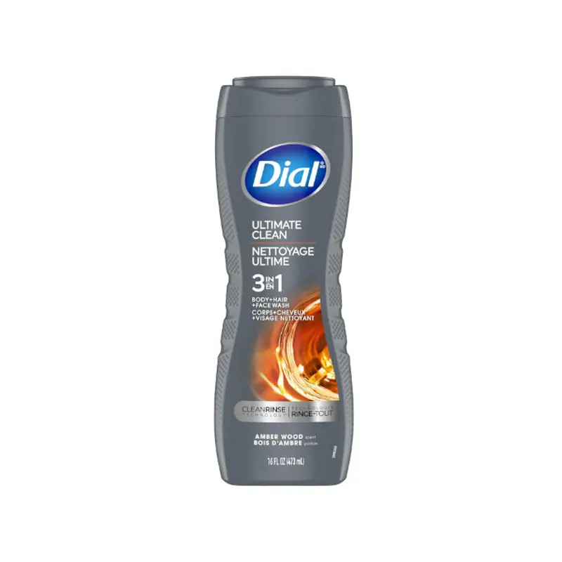 DIAL - MEN ULTIMATE CLEAN 3IN1 BODY+HAIR+FACE WASH 473ML