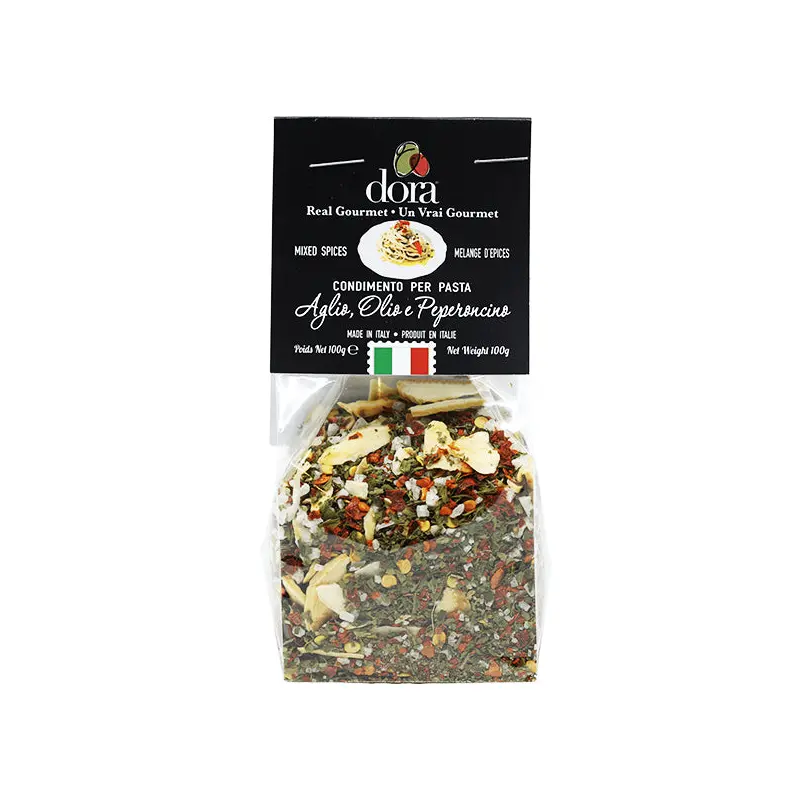 DORA - GARLIC & PEPPERONCINO PASTA SEASONING 100GR