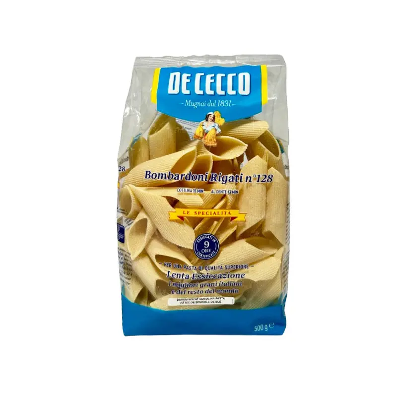 DE CECCO - #128 BOMBARDONI RIGATI 12x500 GR