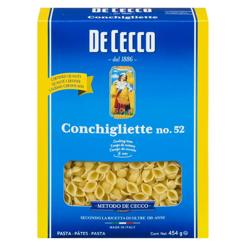 DE CECCO - #52 CONCHIGLIETTE 454GR
