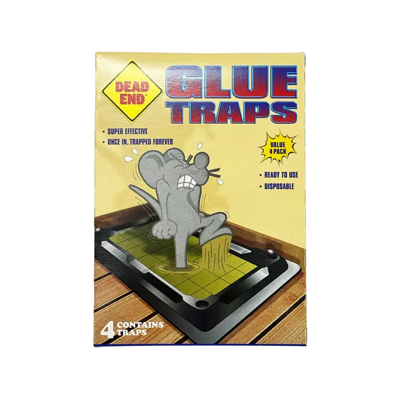 DEAD END - BAITED MOUSE GLUE TRAPS 4PK EA