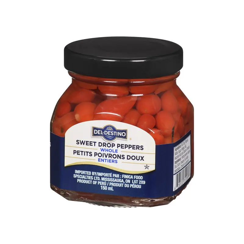 DEL DESTINO - SWEET DROP PEPPERS JAR 6x150 GR