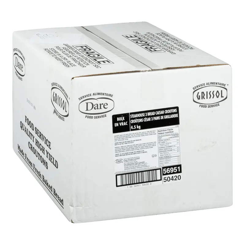 DARE - STEAKHOUSE THREE BREAD CAESAR CROUTON 4.54KG