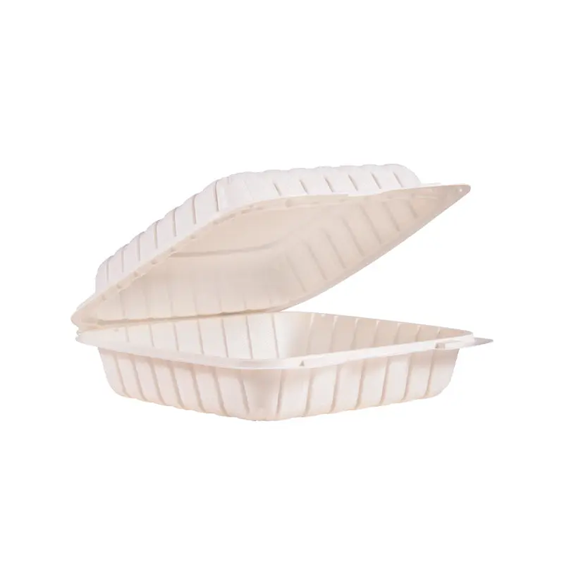 DART - 9IN MFPP WHITE 1COMPARTMENT HINGED CONTAINER 2x75 PK