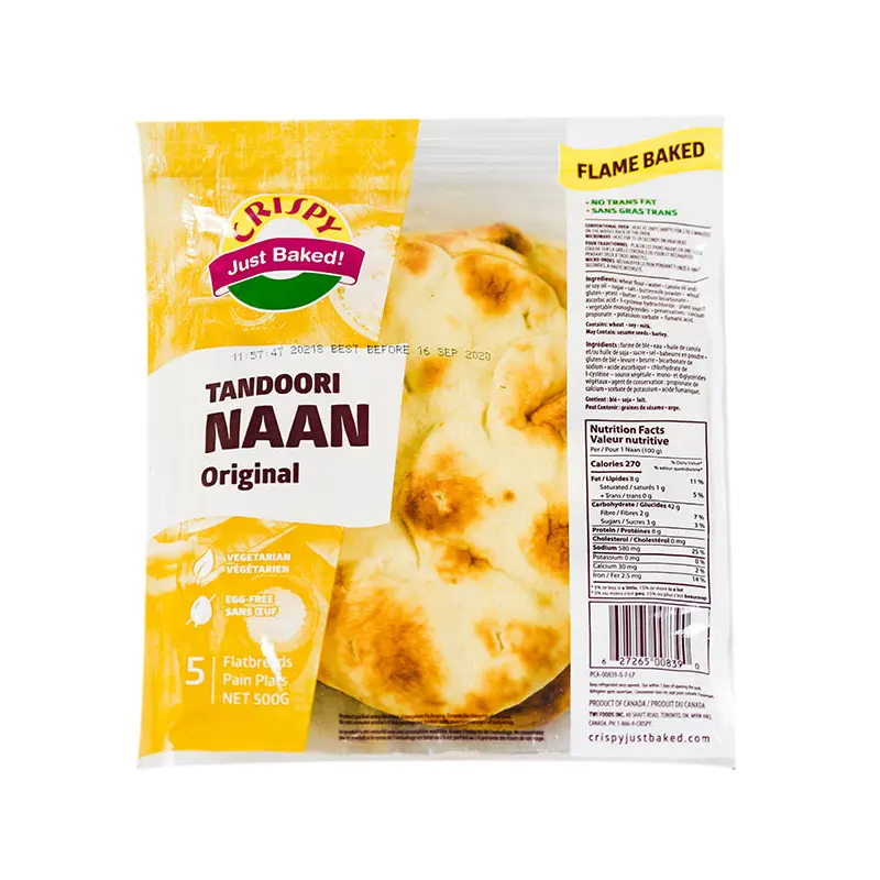 CRISPY - NAAN TANDOORI PLAIN 5PK 18x500 GR