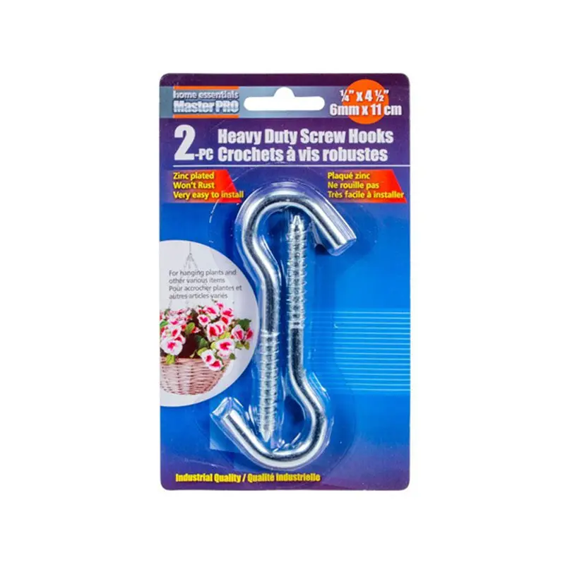 CTG - H.E MASTER PRO 2PC HEAVY DUTY SCREW HOOKS EA