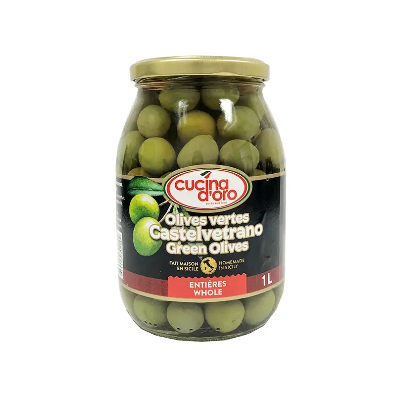 CUCINA D'ORO - CASTELVETRANO WHOLE GREEN OLIVES 1.05LT