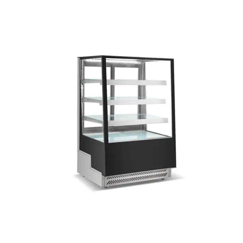 COLDZONE - STRAIGHT GLASS PASTRY DISPLAY BLACK 35"