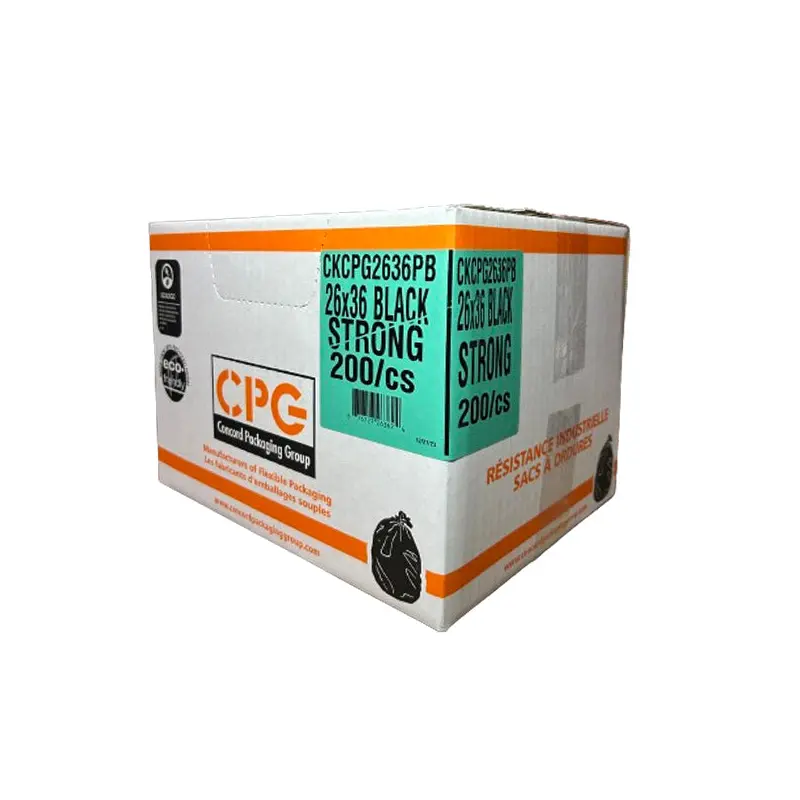 CPG - STRONG BLACK GARBAGE BAGS 26X36 200PK