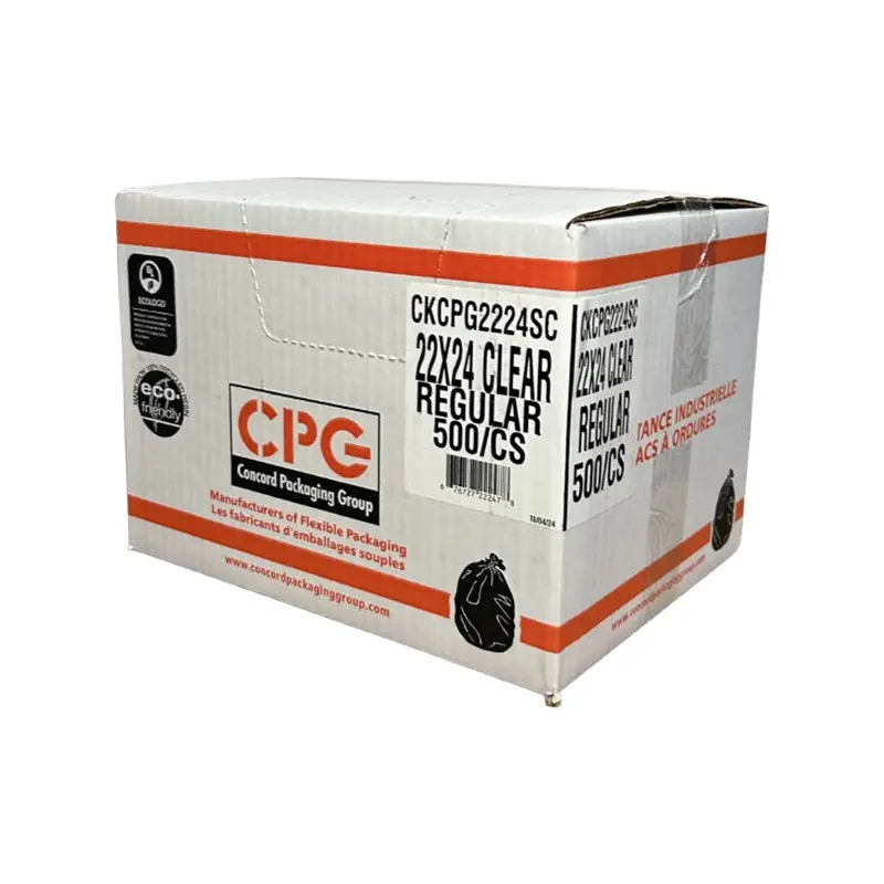 CPG - UTILITY CLEAR GARBAGE BAGS 22x24 500PK