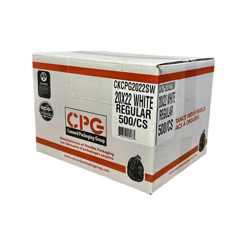 CPG - UTILITY WHITE GARBAGE BAGS 20x22 500PK