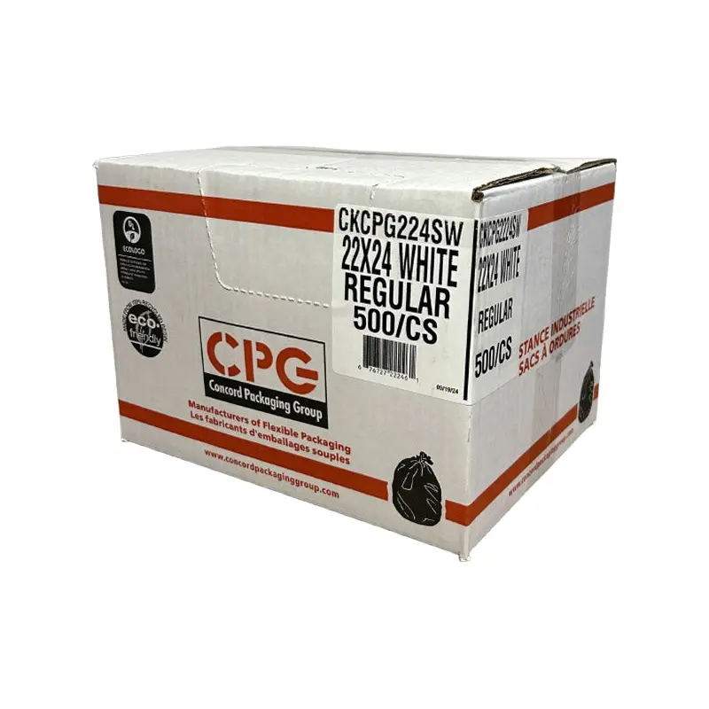 CPG - UTILITY WHITE GARBAGE BAGS 22x24 500PK