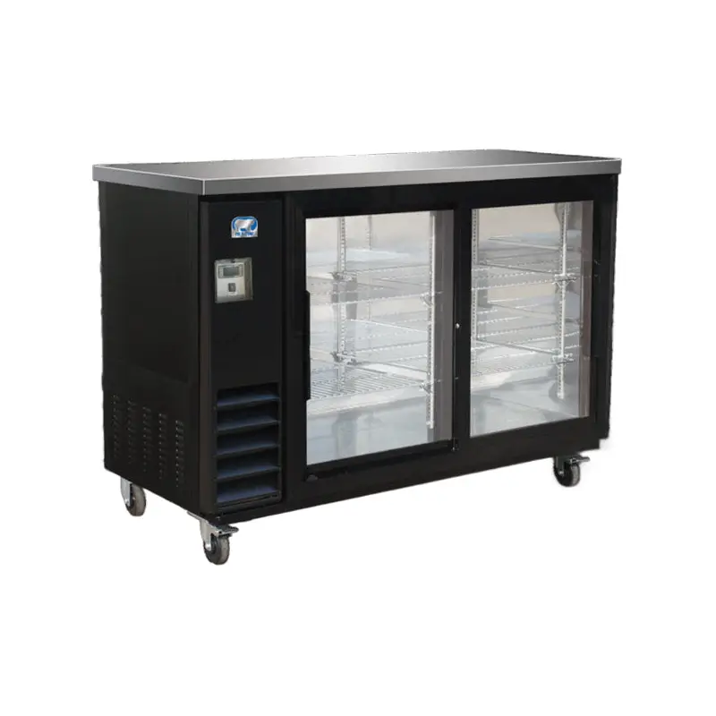 COLDZONE - BC-49 2 DOOR BAR COOLER GLASS 49"