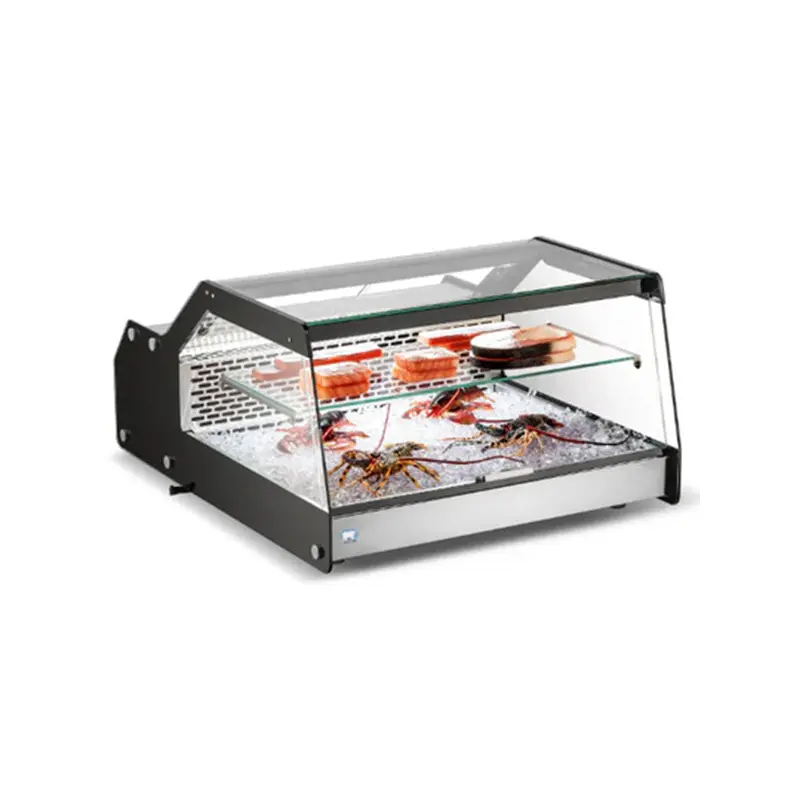 COLDZONE - CW-128 COUNTERTOP FLAT GLASS DISPLAY CASE 28" 28"W 35"D