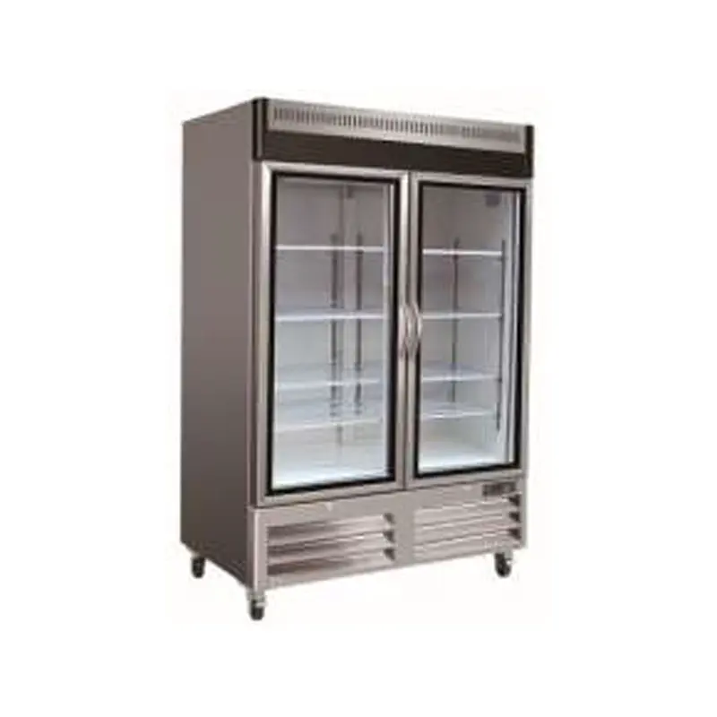 COLDZONE - GLASS DOOR S/S REFRIGERATOR 49"