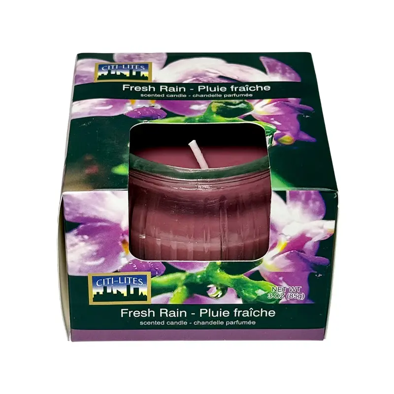 CITI LITES - FRESH RAIN GLOBE JAR CANDLE 3OZ