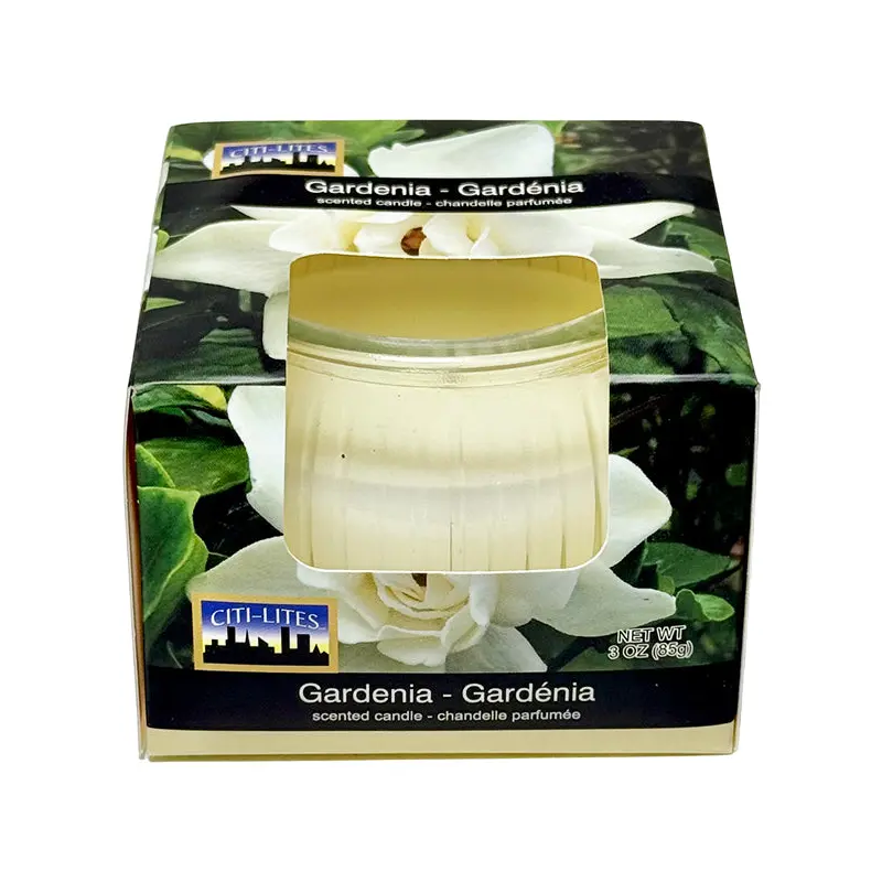 CITI LITES - GARDENIA GLOBE JAR CANDLE 3OZ