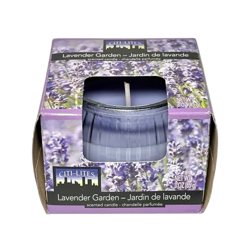 CITI LITES - LAVENDER GARDEN GLOBE JAR CANDLE 3OZ
