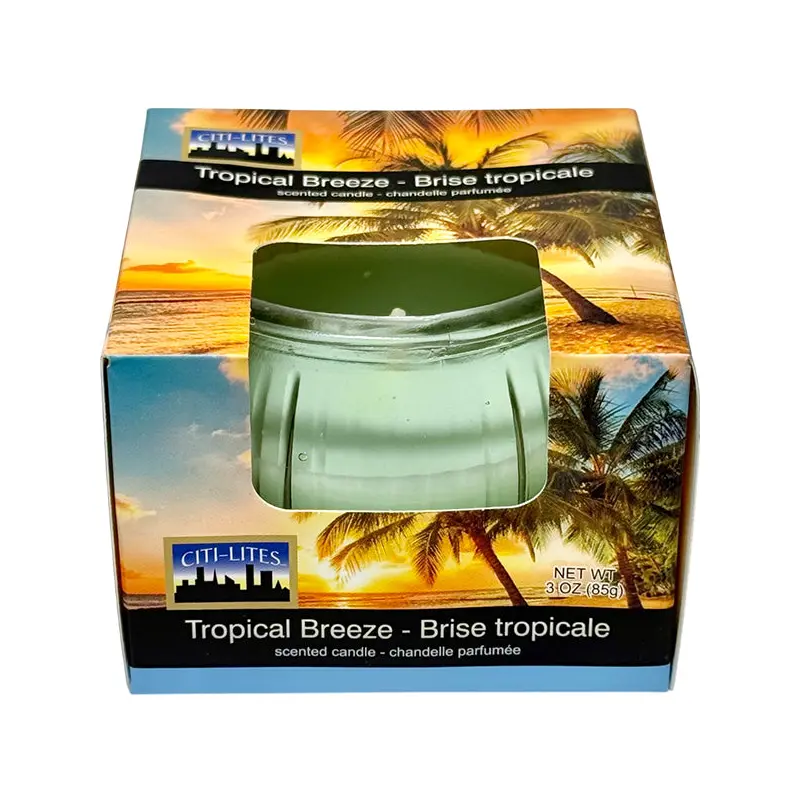 CITI LITES - TROPICAL BREEZE GLOBE JAR CANDLE 3OZ
